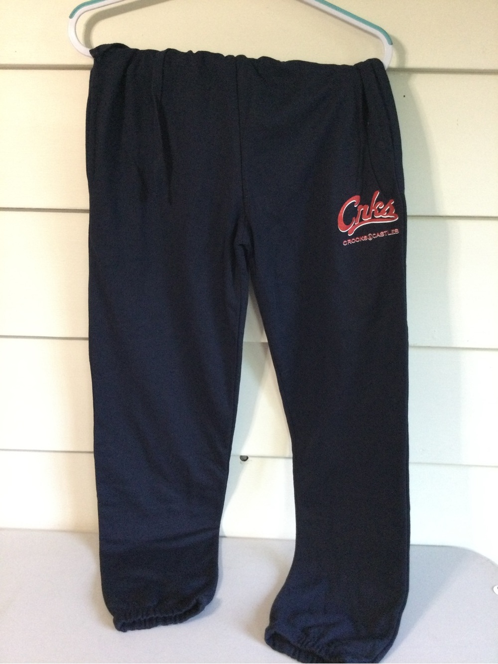 Crooks & Castles Kids Navy Drawstring Sweatpants